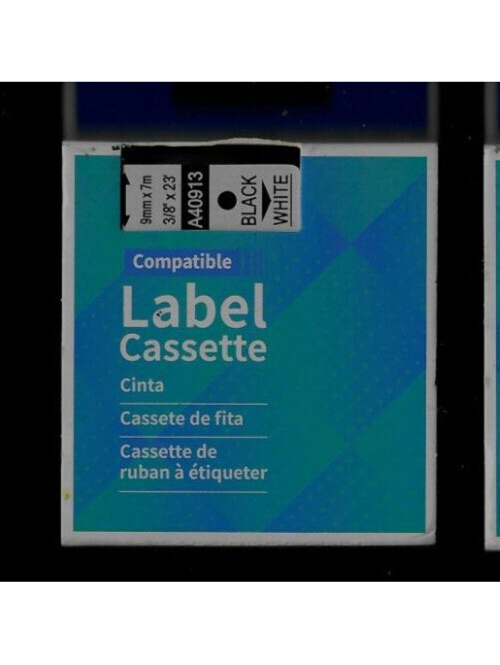Black on White Label 40913 Compatible Dymo D1 Tape 9mm x 7m LabelMaker
